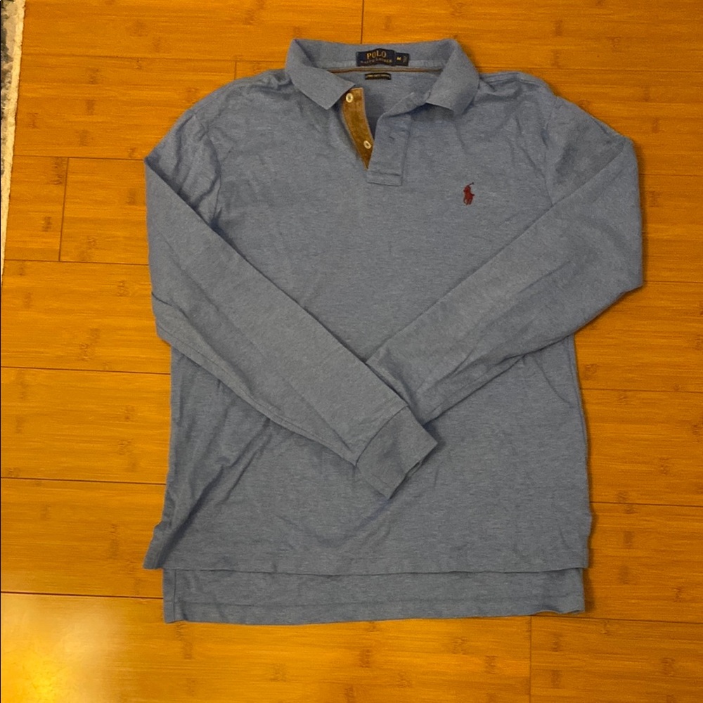 Polo by Ralph Lauren Men's Blue Long Sleeve Shirt